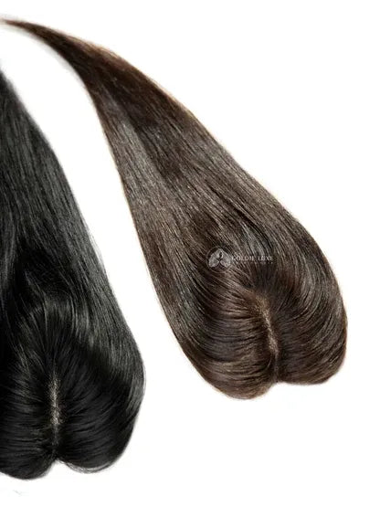 Mini Scalp Topper  2x3 Silk Base Hair Topper | 100% human hair production